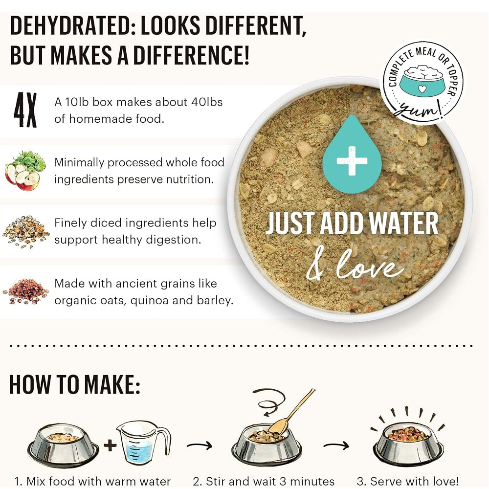 Gourmet Grain Turkey & Fish Complete Dehydrated Dog Food