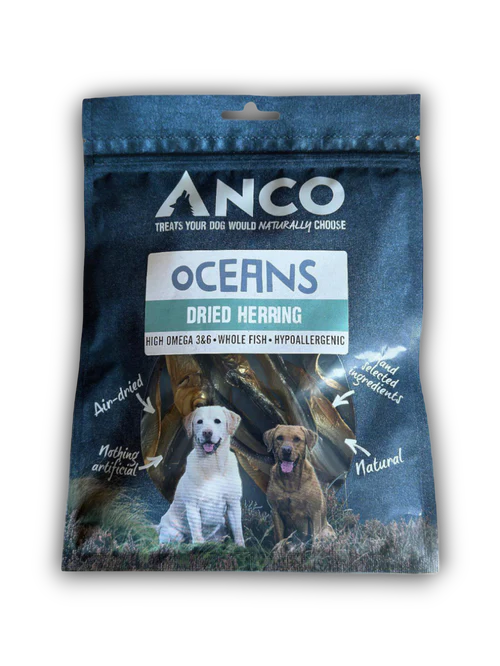 Anco Oceans Dried Herring – 10 Pack Dog Treat