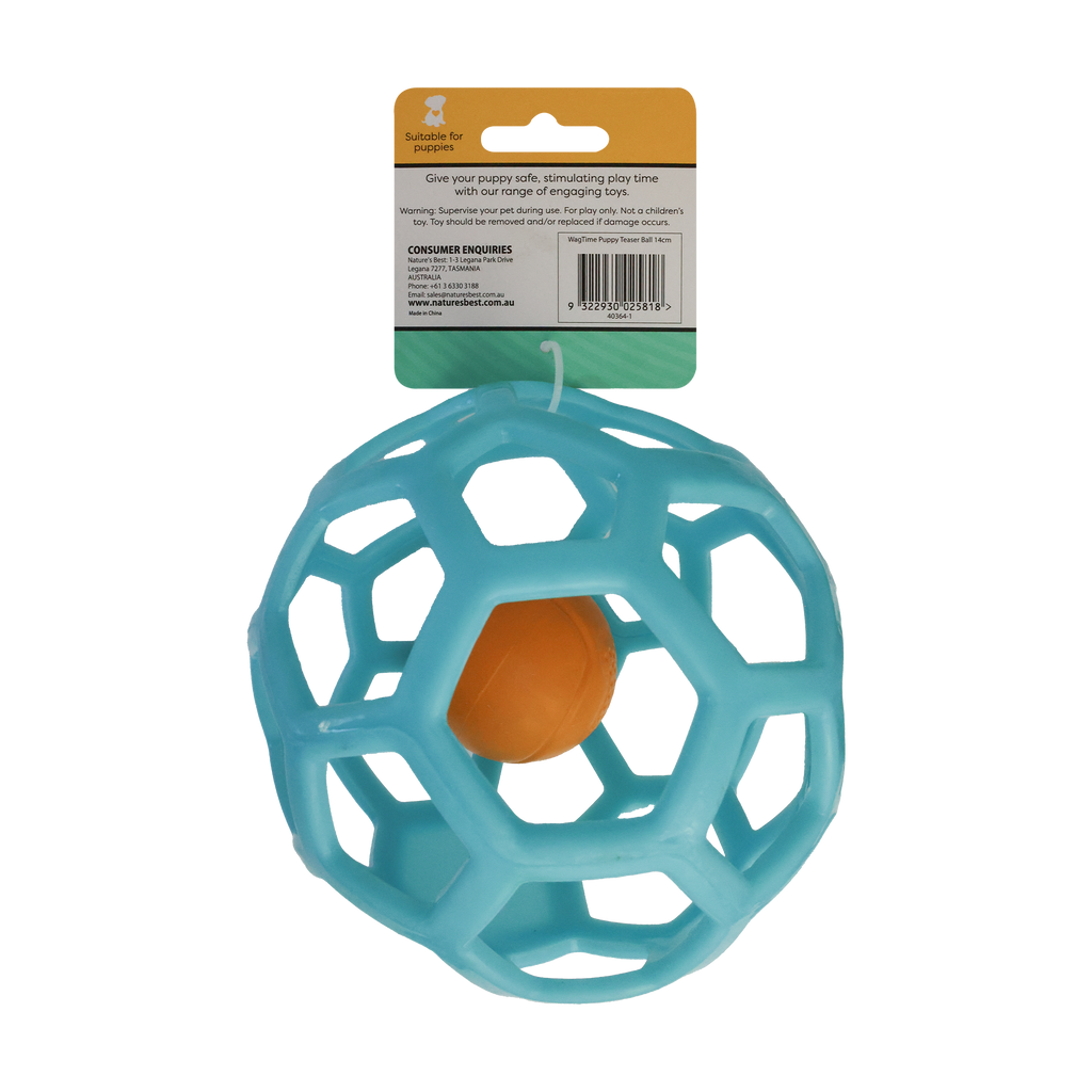 WagTime - Puppy Teaser Ball (14cm)