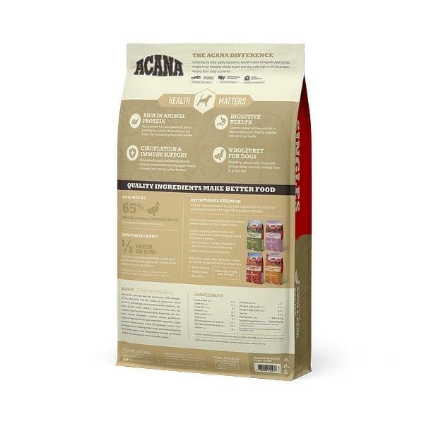 ACANA Singles Duck & Pear Recipe Grain Free Dry Dog Food