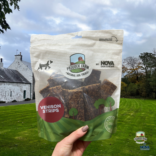 100% Venison Strips – Natural, High-Protein Dog Treats (500g)