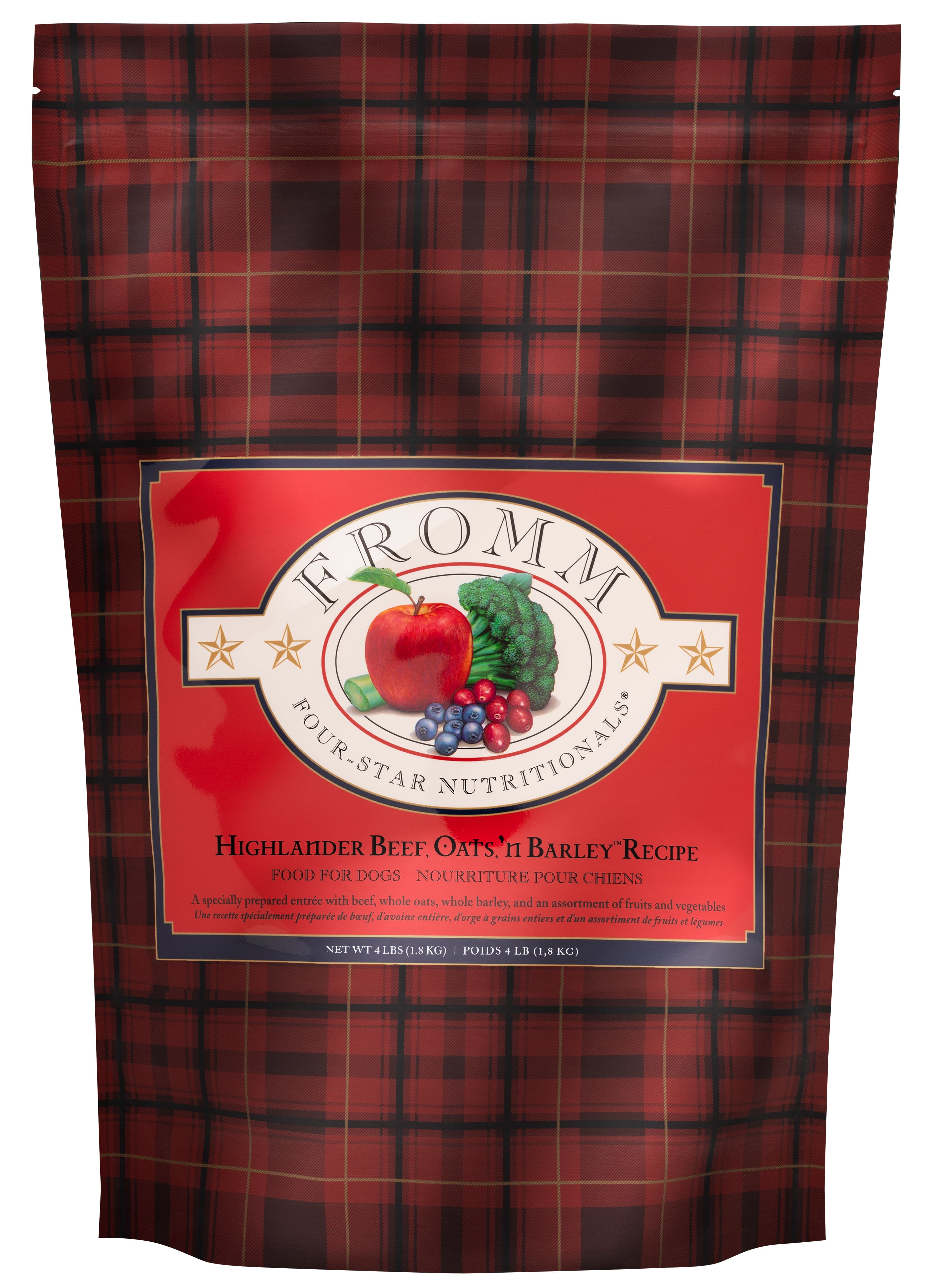 Fromm Four-Star Grain Inclusive Highlander Beef, Oats 'n Barley Dry Dog Food